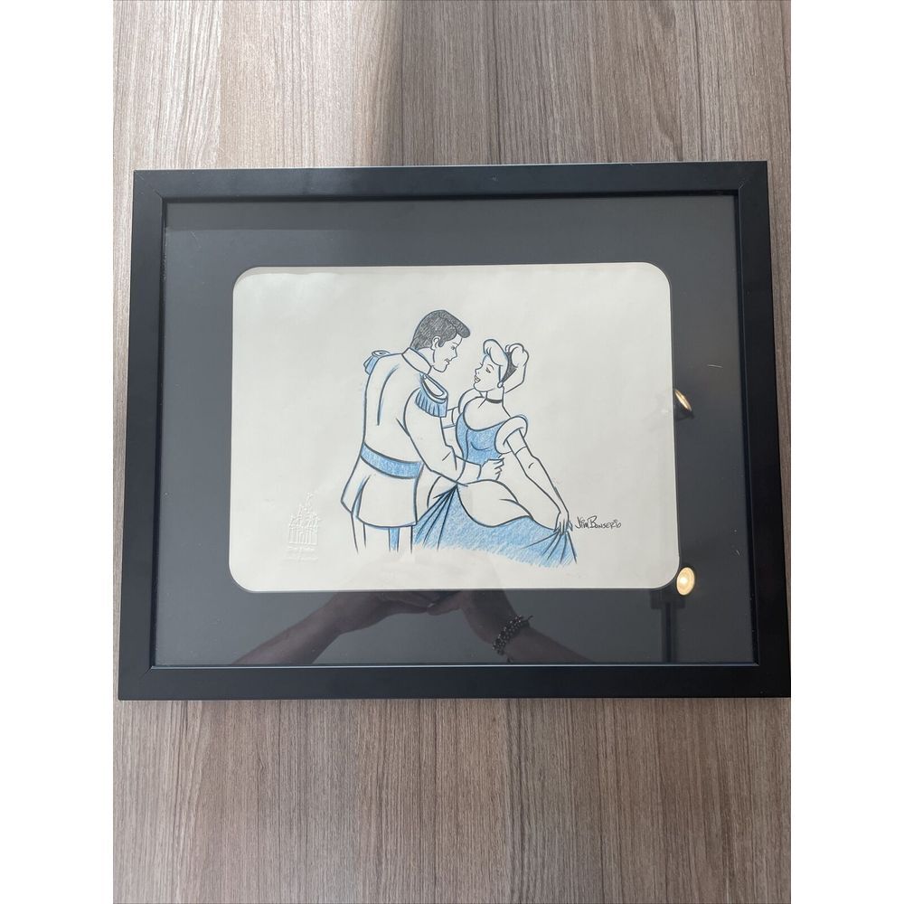 Jim Bonserio Original Art Cinderella Drawing Magic Kingdom Walt Disney Rare